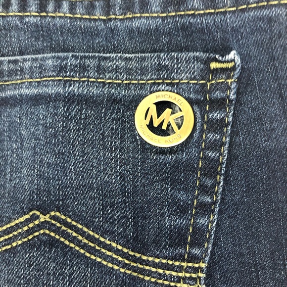 Michael Kors Dark Skinny Jeans Distressed Hem Sz 2 - Picture 3 of 8